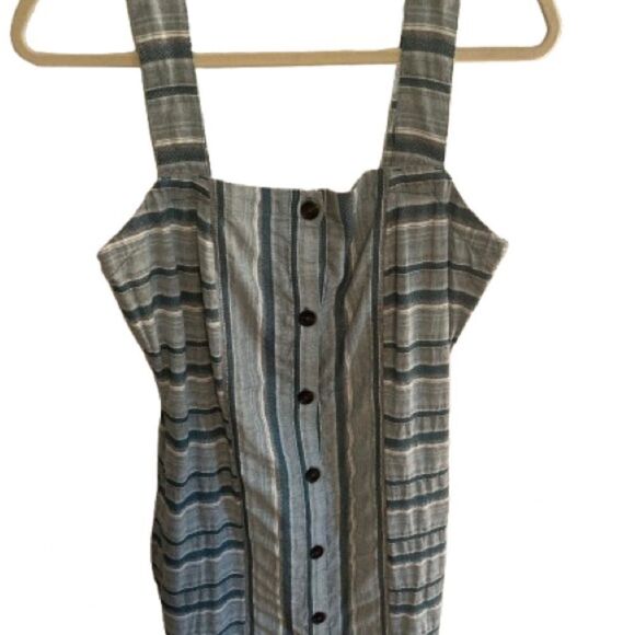 Roxy Blue and White Striped Dress - Picture 4 of 10